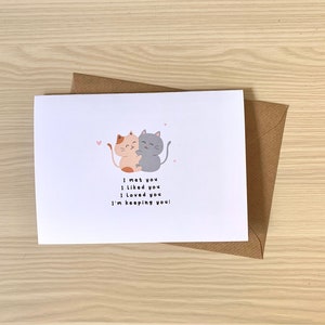 Quiero conservarte, Amor, Otra Mitad, Tarjeta de Aniversario, Linda, Gatos, Novio, Novia, Marido, Esposa
