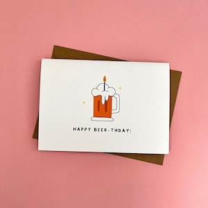 Happy Beer-thday, Beer, Birthday Card, Birthday, Happy Birthday, Funny, Humour