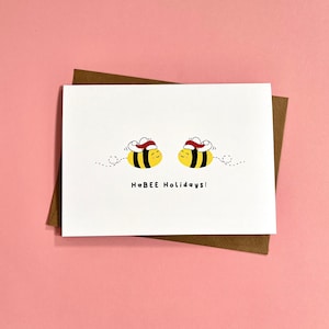Ha-Bee Vacanze, Natale, Cartolina Di Natale, Ape, Api, Api Di Natale, Cartoline Di Natale, Ape, Festivo, Carino