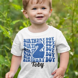 Personalized Birthday Boy Two T-Shirt, Second Birthday Gift, 2nd Birthday Party, Custom Birthday Shirt, Boy Birthday T-Shirt