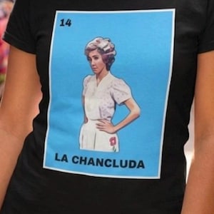 Camicia La Vieja Chancluda, T-shirt in stile Lotería divertente Doña Florinda, Don Ramon Insult, El Chavo Del 8 Nostalgia, Regalo di umorismo messicano