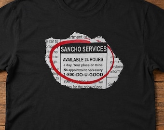 Sancho Services T Shirt, Funny Mexican Tee, Sarcastic Graphic Shirt, Chicano Humor Tee, Vintage Style Meme Shirt, Funny Latino Gift