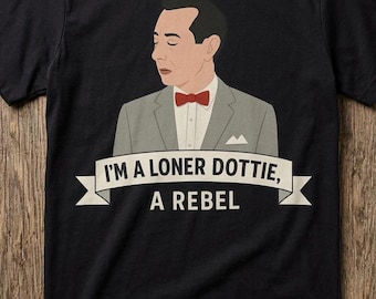 Camiseta con la frase "Soy un solitario", un clásico de la cultura pop de los 80, regalo para los amantes del cine.