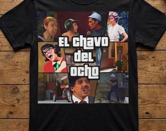 El Chavo del Ocho T-Shirt, Mexican TV Show Collage Tee, Chespirito Retro Graphic Shirt, Latino Nostalgia Gift