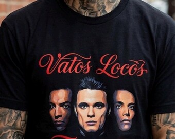 Vatos Locos Forever T Shirt | Blood In Blood Out Tee | Chicano Streetwear Shirt | Sangre Por Sangre Graphic Tee | Lowrider Movie Shirt