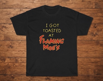 Flaming Moes Tv show Simpsons Cotton Tee