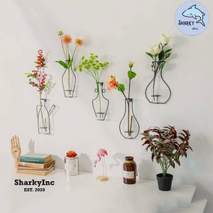 Iron Flower Vase Wall Decor