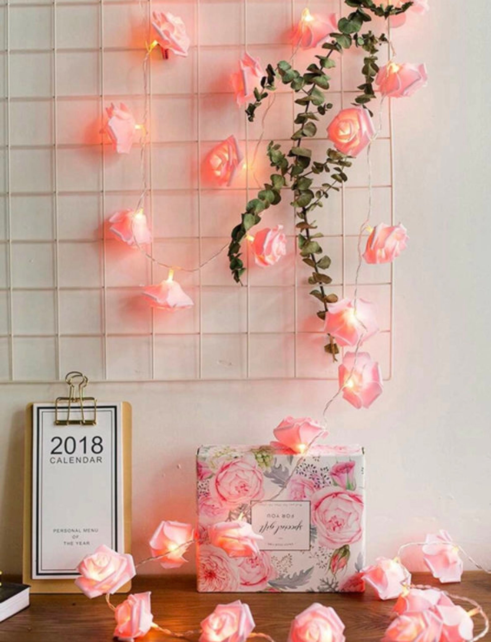 Roseflower Shaped Bulb String Lights Etsy
