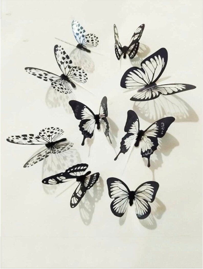 3D Butterfly Sticker Wall Decor Etsy