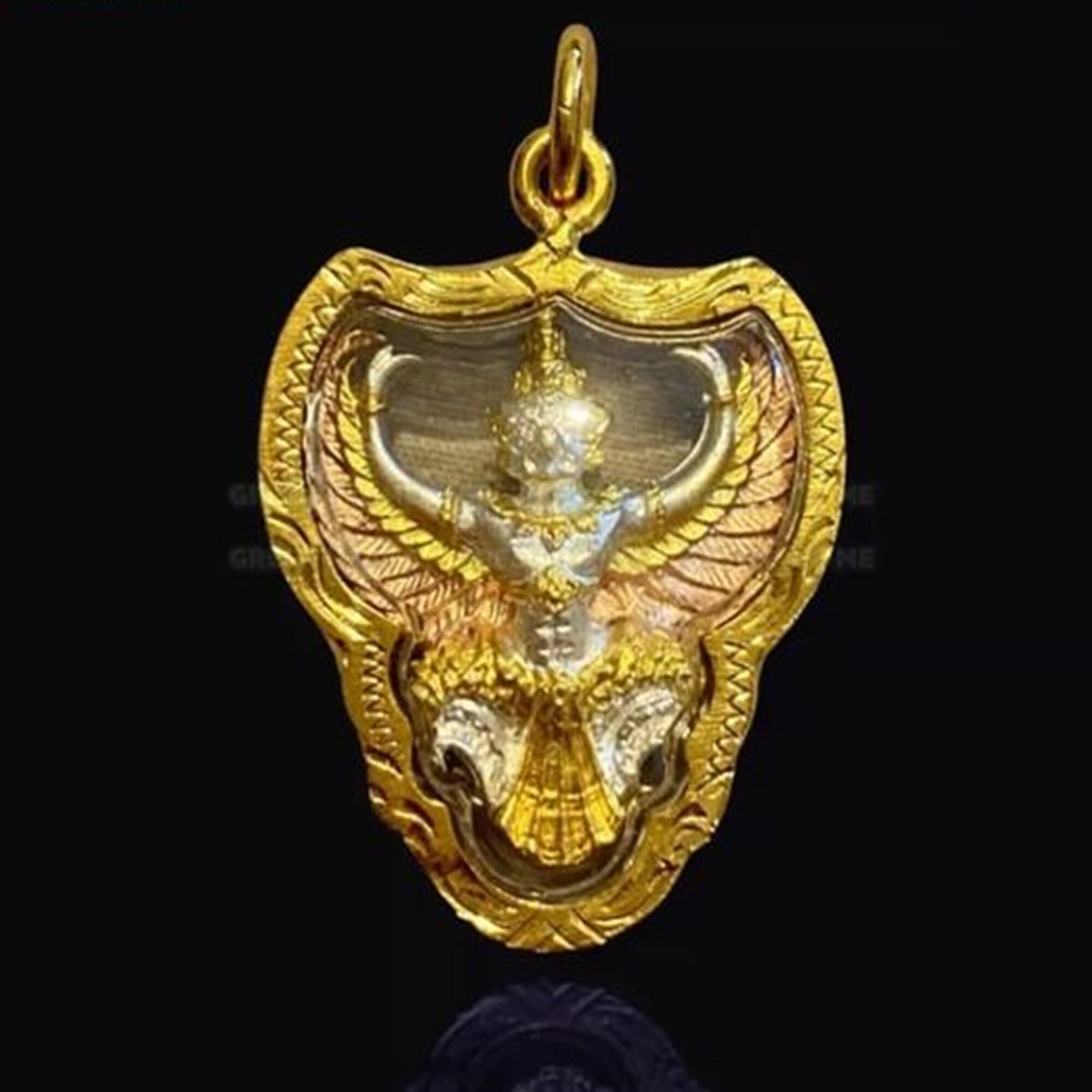 NEW MEN&S GARUDA SAK YANT NARAI VISHNU HINDU GOD THAI TALISMAN AMULET