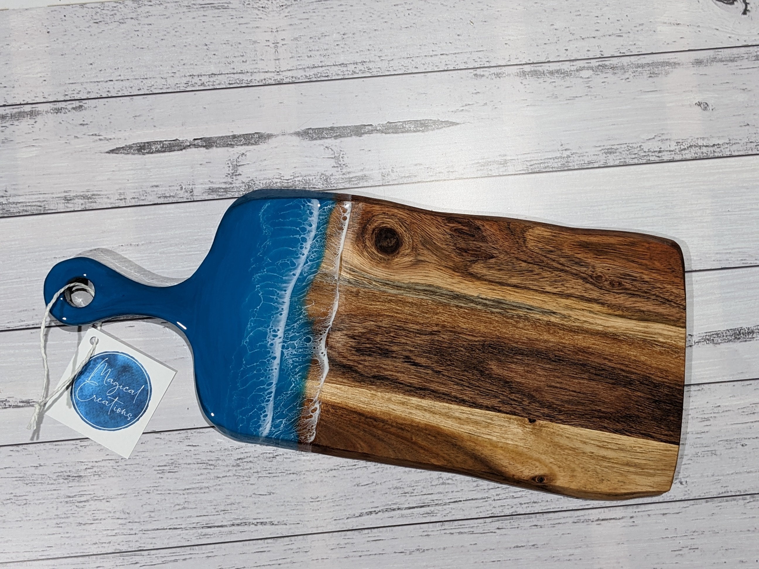 Resin Art Cheese Board With Handle Etsy Australia