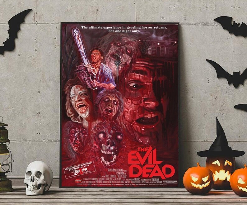 EVIL DEAD 1981 Movie POSTER Rare Horror Gore Unframed Paper Etsy