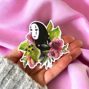 Creepy spirit, Japanese, Watercolour Vinyl Sticker