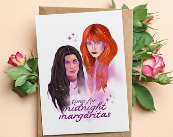 Midnight Margaritas, Practical Magic,Magical, Inspired Birthday Card
