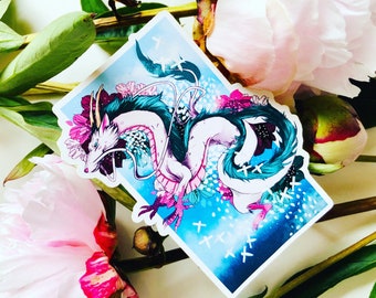 Japanese Dragon Inspired Sticker