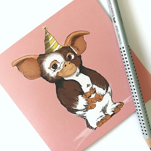 Carte d'anniversaire inspirée de Gizmo, Gremlins