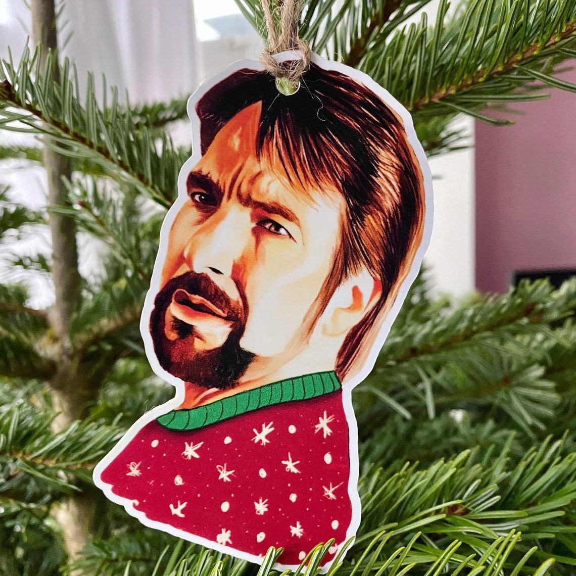 Hans Gruber Die Hard Christmas Card tree decoration tree Etsy