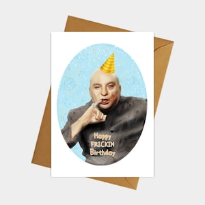 Dr Evil, Cartão de aniversário, Engraçado, cartões comemorativos