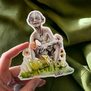 Autocolante inspirado em Sméagol na primavera