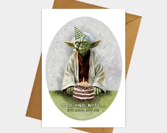 Old and Wise, Birthday card, Funny, greeting cards