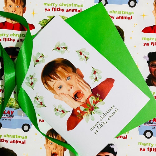 Home Alone, Christmas Card, Illustrated Card