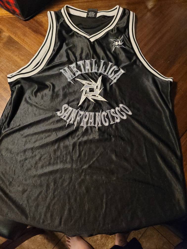 metallica basketball jersey