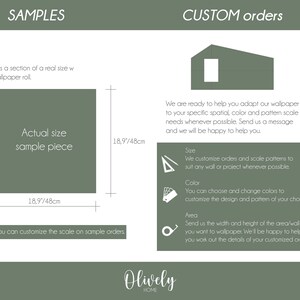 Hanging leaves mural wallpaper, DIY peel and tick removable, easy to apply, elegant and harmony, colorful nature, ecofriendly material. image 7
