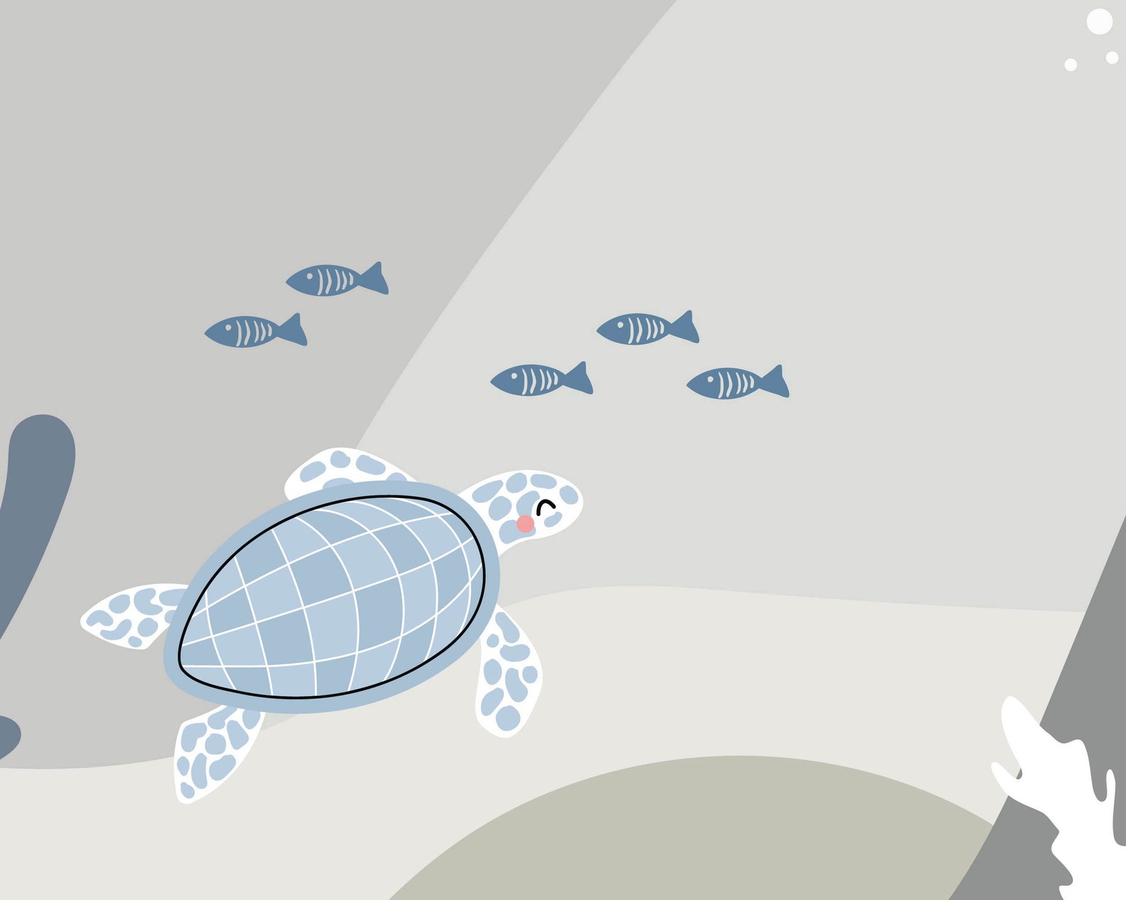 Under the Sea Nursery Wallpaper. Aquarium Wall Mural DIY Etsy