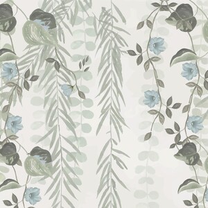 Hanging leaves mural wallpaper, DIY peel and tick removable, easy to apply, elegant and harmony, colorful nature, ecofriendly material. image 6