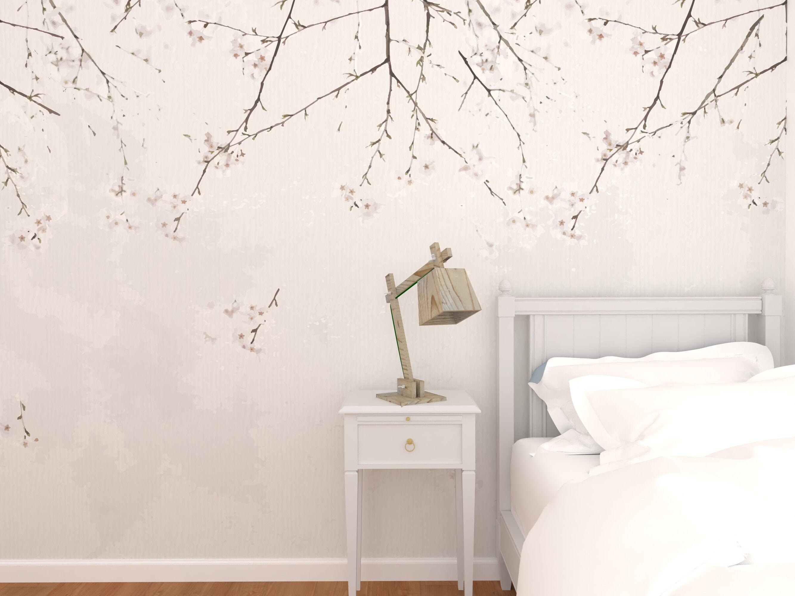 Tree wallpaper mural tree wallpaper tree mural removable | Etsy