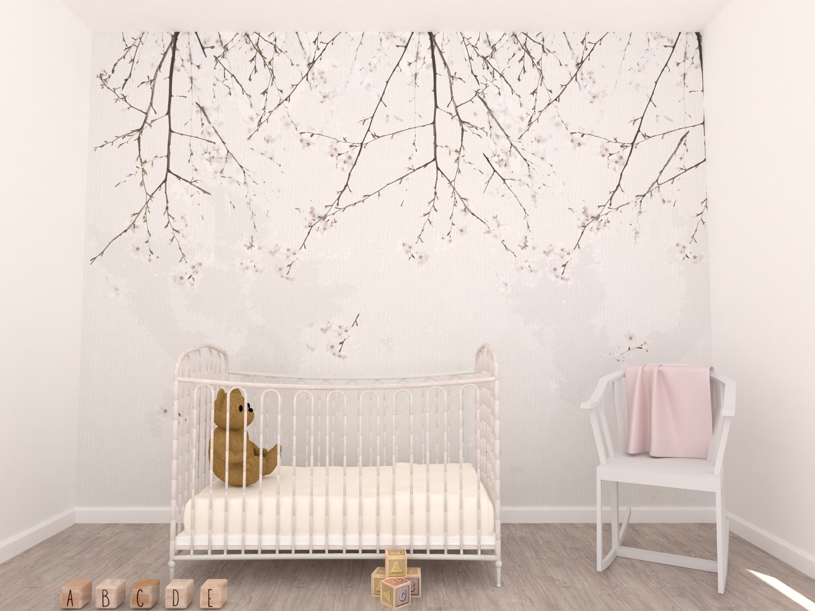 Tree Wallpaper Mural DIY Peel and Stick Removable Mural Etsy