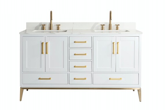 Rubeza White Anatolia Double Sink 1500mm Vanity Unit Uk Rubeza White Anatolia Double Sink, 58 Inch White Vanity Unit
