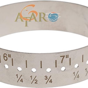 ATAR Jewelry Metric Bangle Bracelet Hand Wrist Metal Sizer Gauge Measure 5-8inch Jewellery Tool ATBG1