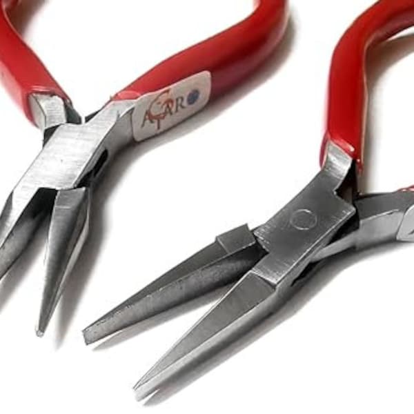 ATAR 2ps Jewelry Pliers Chain Nose & Flat Nose Pliers, Jewelry Making, Repairing, Craft Tool ATL60.