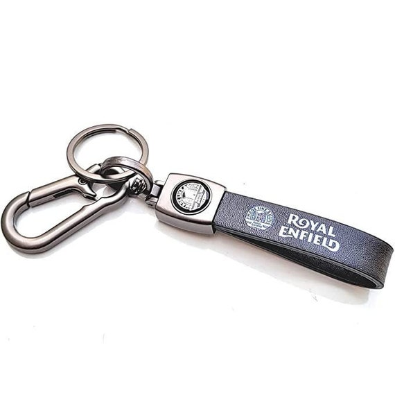 Vehicle Key Tag Leather Key Ring Stainless steel Ring Key chain