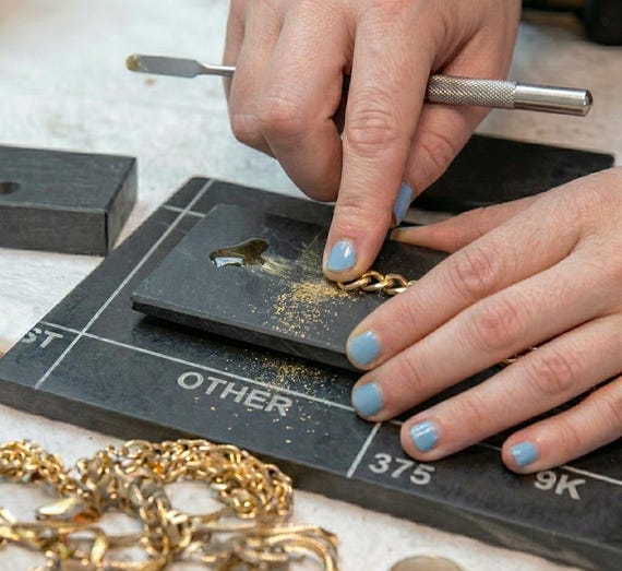 ATAR Gold Silver Platinum Acid Test Stone Only | Touchstone for Precious Metal Jewelry Testing