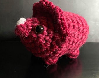 Crochet no tan pequeño dinosaurio - listo para enviar!