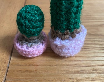 Tiny Crochet Cacti