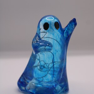 Resin Ornamental Ghosts Light up Tall Blue