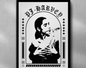 PJ Harvey A3 Poster: Hand Screen Printed Indie Rock Art