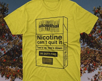 Slowthai &#39;Nicotine Can&#39;t Quit It&#39; Graphic Tee - Doorman Inspired