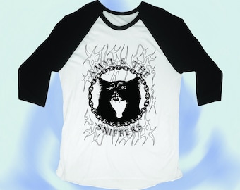 Post Punk Angry Cat Baseball Shirt: Limited Edition Punk Rock Tee
