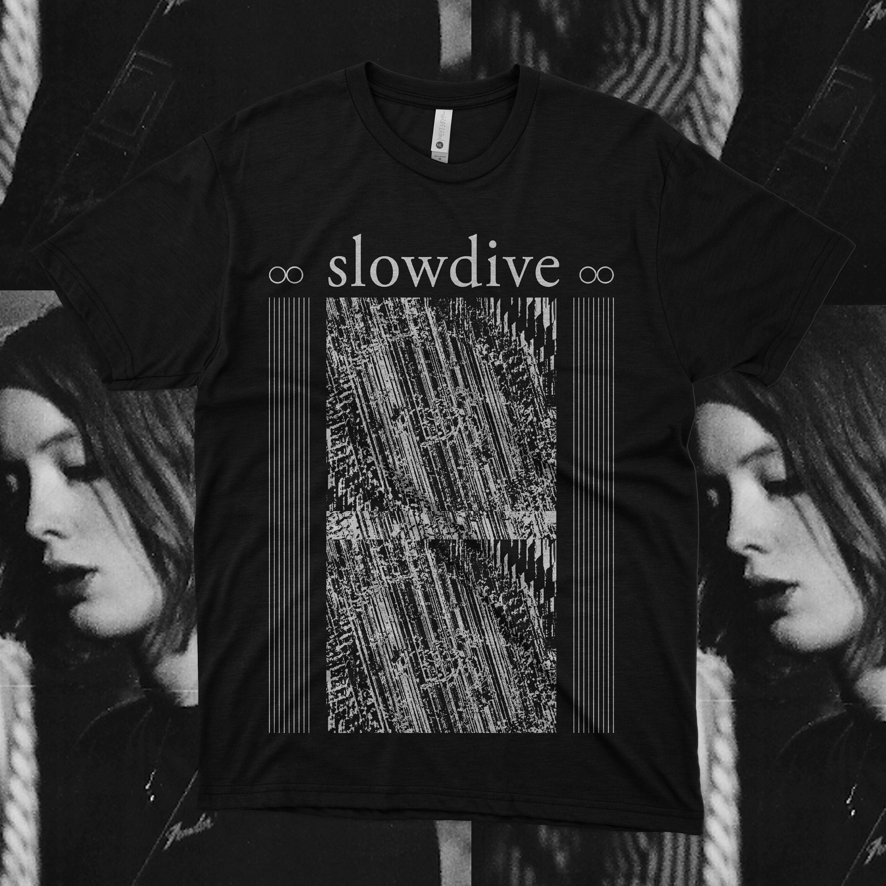 Slowdive Band T-Shirt: Brutalist Souvlaki Design