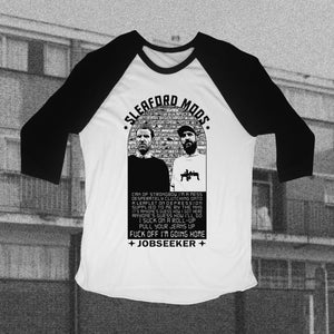 Begränsad upplaga av postpunk hardcore basebolltröja - screentryckt design bild 1