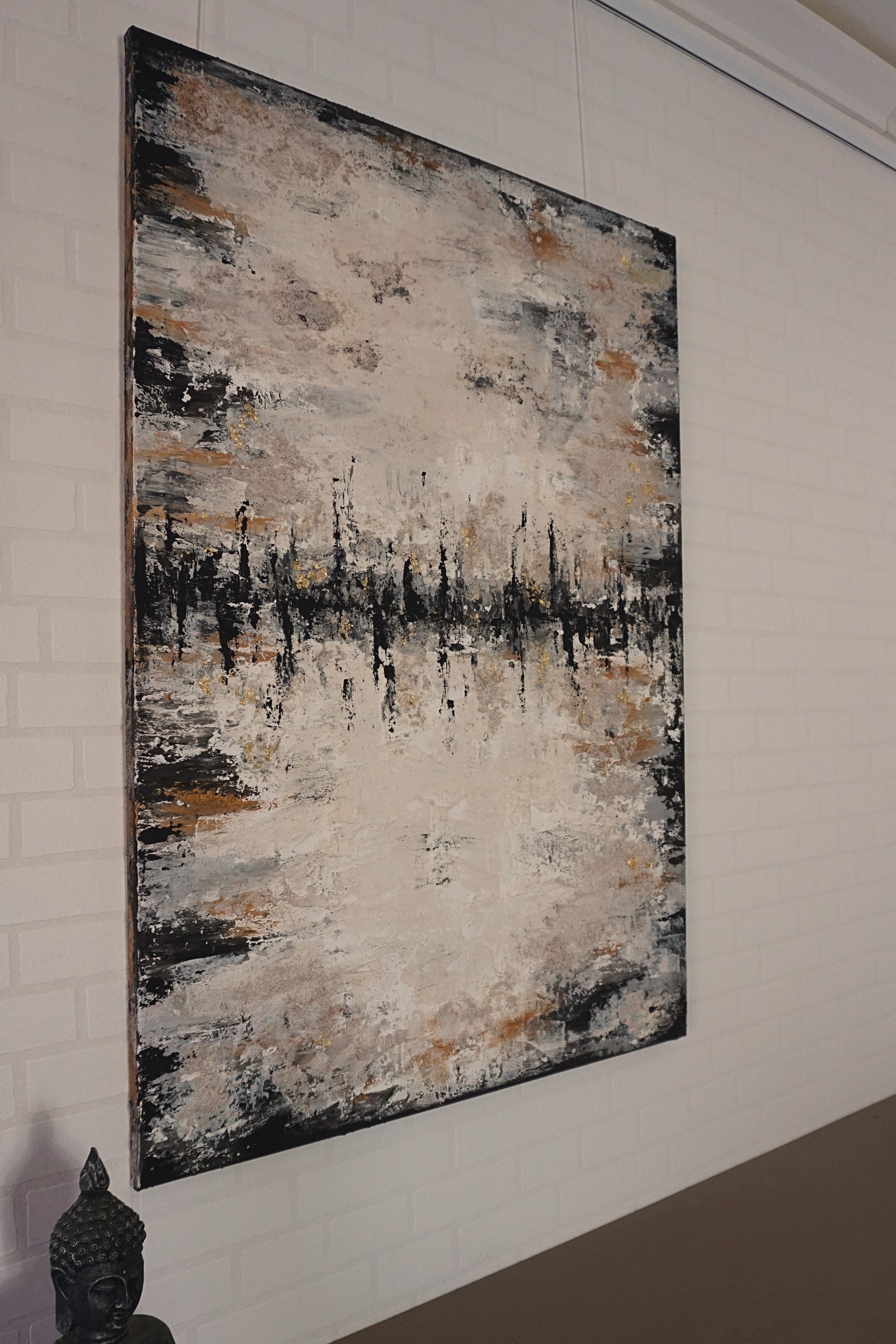 Abstract kunstwerk op doek / moderne abstracte schilderkunst / Etsy