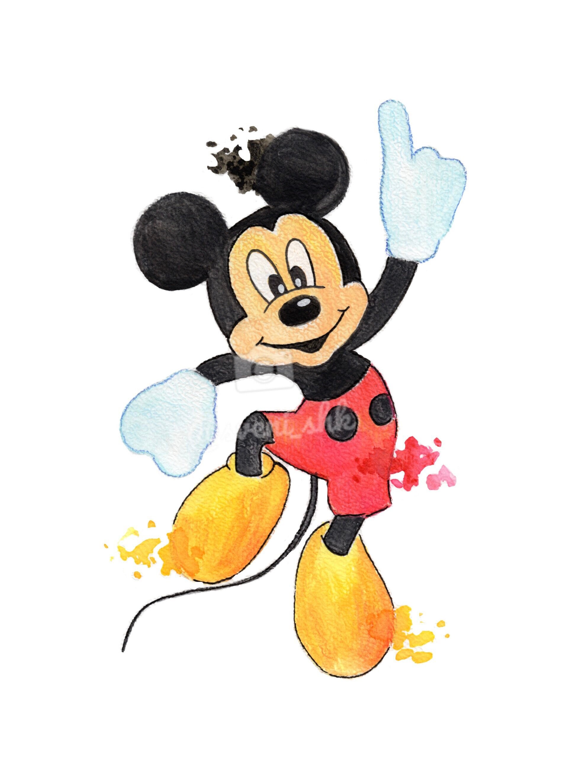 pochoir mickey format A3 pochoir mickey format A3