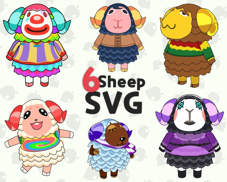 Download 6 Sheep layered color SVG pack 1 Get these cute animal | Etsy
