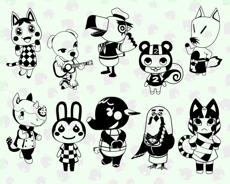 Download 380 Animal crossing SVG mega pack Get full-body animal | Etsy