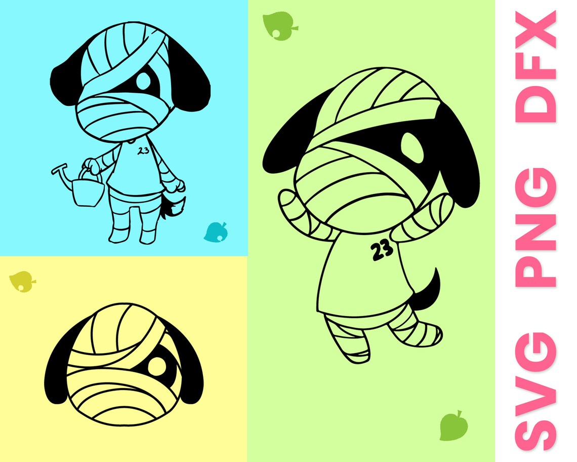 Download Animal crossing SVG Lucky SVG clipart Animal crossing cut | Etsy