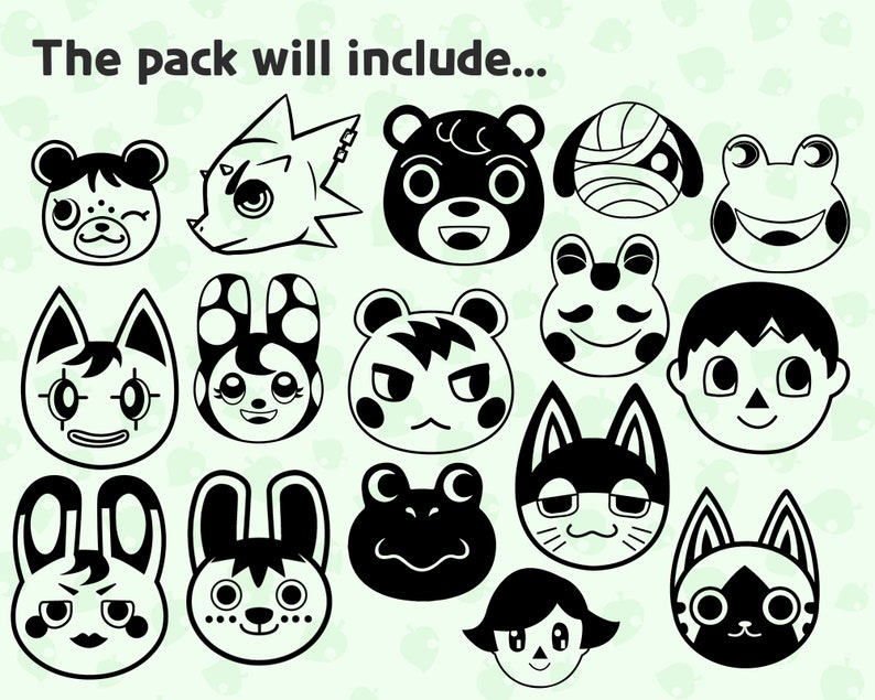 Download 70 Animal crossing SVG Mega pack Get animal crossing ...